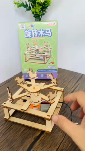 Đồ Chơi Lắp Ráp STEM Bằng Gỗ Tự Làm Có Động Cơ Phát Triển Tư Duy Sáng Tạo Cho Bé