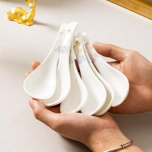 Vintage Style Chinese Ceramic Spoons
