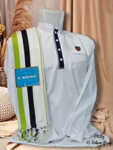 Surban Batik Khasmir Motif Riyadh | Sorban Solo Bergaris | Sorban Pria Kasmir Printing | Sorban Arab