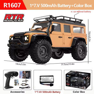 XMSJ | 1:16 4WD Rc Car Full Scale 2.4G Off-Road Remote Control Cars With LED Monster Trucks Race Cars Model Toys For Kids Adult Gifts