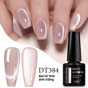 Sơn Móng Tay Gel Từ Tính 7ml Màu Hồng Bạc Nhũ Bán Vĩnh Cửu Làm Cứng Bằng Đèn UV/LED Dễ Tẩy Thiết Kế Dành Cho Nail Art