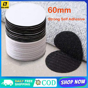 Boland 10pcs 60mm Strong Self Adhesive Fastener Nylon Hook Dots Stickers Adhesive Tape For Bed Sheet Sofa Mat Carpet Anti Slip Mat