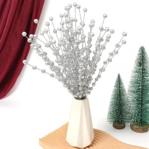 40cm Christmas Decoration Artificial Flowers Glitter Berry Xmas Tree Ornaments for Home Decor Navidad New Year Party Supplies