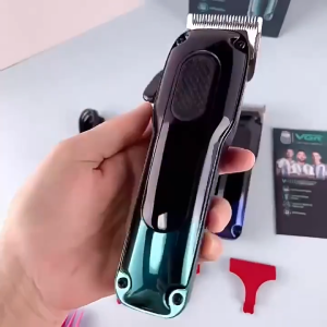 VGR V-013 SET 7500RPM long battery life new mens LCD display engraving electric shaver hair clipper