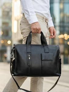 Business Fashion Large Leather Briefcase