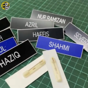 NAMETAG PENJAWAT / NAMETAG ENGRAVE-Pin/Magnet/Pinlock