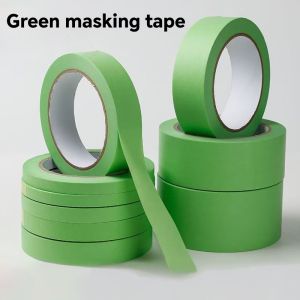 Green Masking Tape 25m Perfect for Painters Easy Tear Clean Removal for Wall and Car Painting
