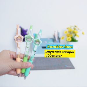 Deli Gel Pen / Pulpen Gel 0.5mm Kartun Lucu Dapat Menulis Hingga 400 Meter SA113
