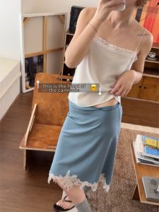 Summer Casual Spicy Girl Lace Top & Skirt Set