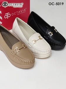 OCTAVIA Sepatu Wanita Platform Wedges 45cm Kulit Premium #OC-5019