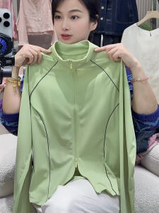 UYFY | เสื้อแจ็คเก็ตกันแดดแขนยาวสีเขียว ทรงสลิมฟิต ดีไซน์เก๋ไก๋ สำหรับใส่ไปทำงานในฤดูร้อน 2025 เสื้อผ้าทำงานสไตล์ใหม่