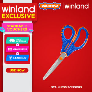 Wadfow by Winland Stainless Steel Scissors Gunting 215mm/8.5" w/ Sand blast surface[ WSX1601 ] WAD-HT