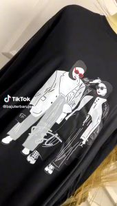 Midi Dress Terbaru 2023 Ghania Bahan Combed Apk Sablon Tunik Wanita Simple Modis Kekinian