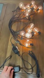 10X LED G40 Clear Globe Bulbs E12 Warm Replace G40 5W 7W Incandescent Bulbs Same Effect Replaceable Light Bulb for G40 String