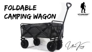 Wagon Foldable Trolley 65x42x32cm Troli Barang Lipat Roda Derek PR55
