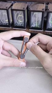 Type C Phone Charging Bracket Adapter PD100W Fast Charging OTG Type-C Male to USB-C Female Converter with Foldable Holder