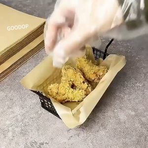 100 Sheets Of Baking Paper Oil Absorbent Rectangular Paper Non-stick Non-bleached Wax PaperOil Proof