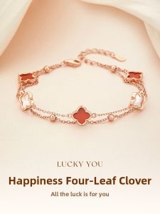 YANGCHUANGSHISHANG | Four-leaf Clover S925 Silver Bracelet