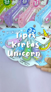 PST Correction Tape Karakter 4 In 1 Penghapus Pulpen Roll Isi 4pcs Karakter Lucu Unicorn Penghapus Pena Tip-Ex Kertas Mini 4in1 Tip Ex Set 4 Pcs