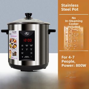 Automatic Electric Stainless Steel 304 Soup Maker Large Capacity Rice Cooking Pot Home Use Multi-Function Water Bath Cooking Pot