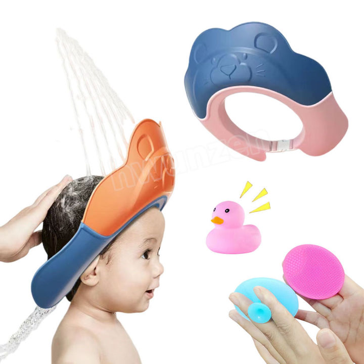 Baby shampoo cap Adjustable waterproof shampoo cap for kids toddler
