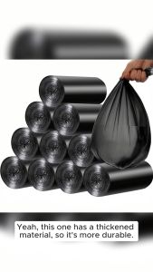 Thickened Automatic Closing Drawstring Garbage Bag Kitchen Garbage Bag