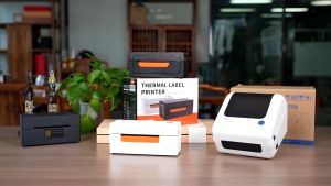 BEEPRT RHEBAR Printer Thermal Printer Usb + Bluetooth Merk Rhebar Printer Label Sticker Resi Printer Barang Mesin Pencetak Label