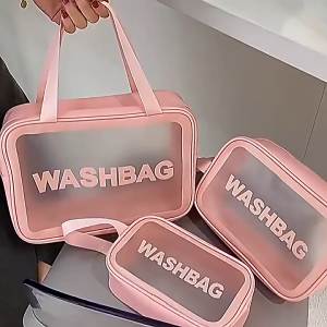 Túi Đựng Mỹ Phẩm Đồ Trang Điểm Đi Du Lịch Luxury Washbag Trong Suốt Chống Thấm Nước Tiện Lợi WB02