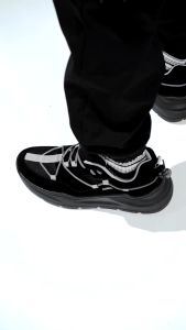 LEGACY BLACK ORANGE |ManNeedMe x NAZ| Sepatu Sneakers Pria Casual Shoes JAHIT SOL