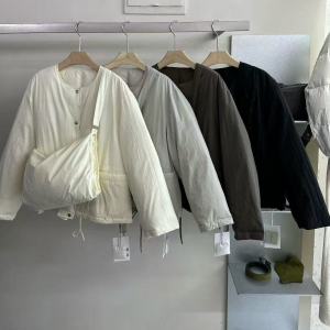 Original Casual Womens down Jacket FN Love Nancy Thirteen Rows 2025 Winter Loose Fit Warm Long Sleeve round Neck Coat