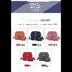 VIVIBAGS #092 FASHIONS BAG 2N1 ADJUSTABLE SLING BAG FOR WOMEN LEATHER MATERIAL