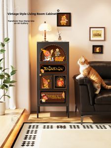 HAOJIUBUJIAN | Vintage Style Star Design Sideboard