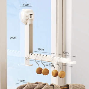 Foldable Space-saving Indoor Balcony Clothes Drying Rack