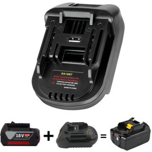 BS18MT Battery Adapter Converter USB for Bosch 18V Bat619g/620 Batteries Convert to for Makita 18V BL 1860 Lithium Battery