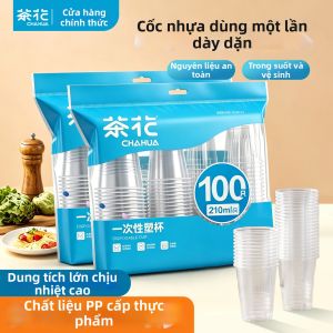 CHAHUA | Cốc Nhựa Dung Lượng Lớn Chống Nhiệt Dùng Một Lần