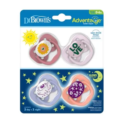 Dr Brown 4 pcs pacifier 0-6 months