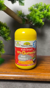 [Nhập khẩu chính ngạch] Nature’s Way Kids Smart Vita Gummies Iron + Vitamin C – Kẹo dẻo bổ sung sắt và vitamin (60 viên)