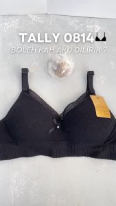 Tally 0814 Bra BH Wanita Rajut | Busa Tipis Cup B | Tanpa Kawat | Kait 3 | SIze 34 - 38