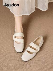 Agsdon | French Mary Jane Ballet Flats Light and Soft Soles