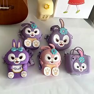 Tas Silikon Anak Dompet Koin Selempang Karakter Lucu Fashion