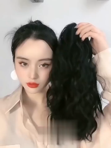 🔥 Tóc Giả Nữ Kẹp Ngoạm Dài Xù Tự Nhiên NG58 – Dễ Dàng Gắn Tôn Gương Mặt Tạo Kiểu Chuẩn Trend Hàn