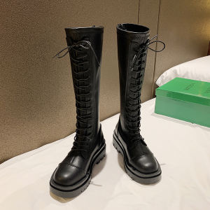 Womens Long Tube Boots Winter Warm Fleece Lined High Tube Thick Bottom Knight Boots White Short Heel Zipper Closure PU Leather