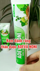 Kem đánh răng thảo dược NONI giảm hôi miệng hiệu quả sạch trắng răng giảm ố vàng sạch mảng bám không chứa flour tốt cho răng niềng 100gr