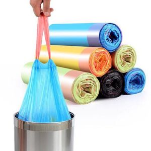 Strong Drawstring Trash Bags Point Break Plastic Bags for Home Office Kitchen Bathroom Bedroom Dustbin Garbage bag