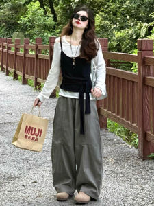 White Long Sleeve Womens T-Shirt Set Summer Autumn Fashion Casual Style High Waist Banded Top And Bottom Two-Piece Suit