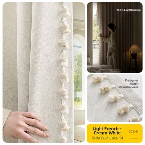 French Design Chenille Jacquard Living Room Bedroom Lightproof Curtains