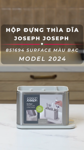 Hộp đựng thìa dĩa Joseph Joseph 851694 Surface màu bạc model 2024 Nội Địa Đức GermanySnT 450251