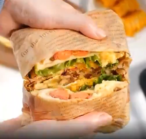 Sandwich Breakfast Maker Double Sided Fast Heating Mini Sandwich Maker Sandwich Maker With Non-Stick Plates 三明治机