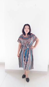 DRESS LEGONG BALI/DRESS KELELAWAR MOTIF ETNIK