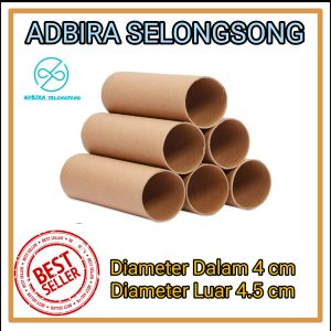 4.0 cm/papar tube/paper core/packing kertas/selongsong kertas/kertas bulat/packing/stiker/packing kertas/tanpa tutup/ pake tutup